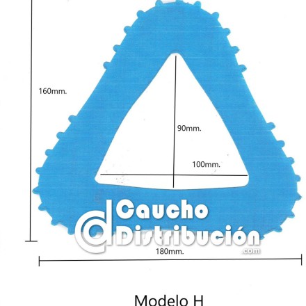 Calzos de caucho para avion