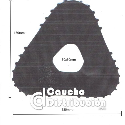 Calzos de caucho para avion